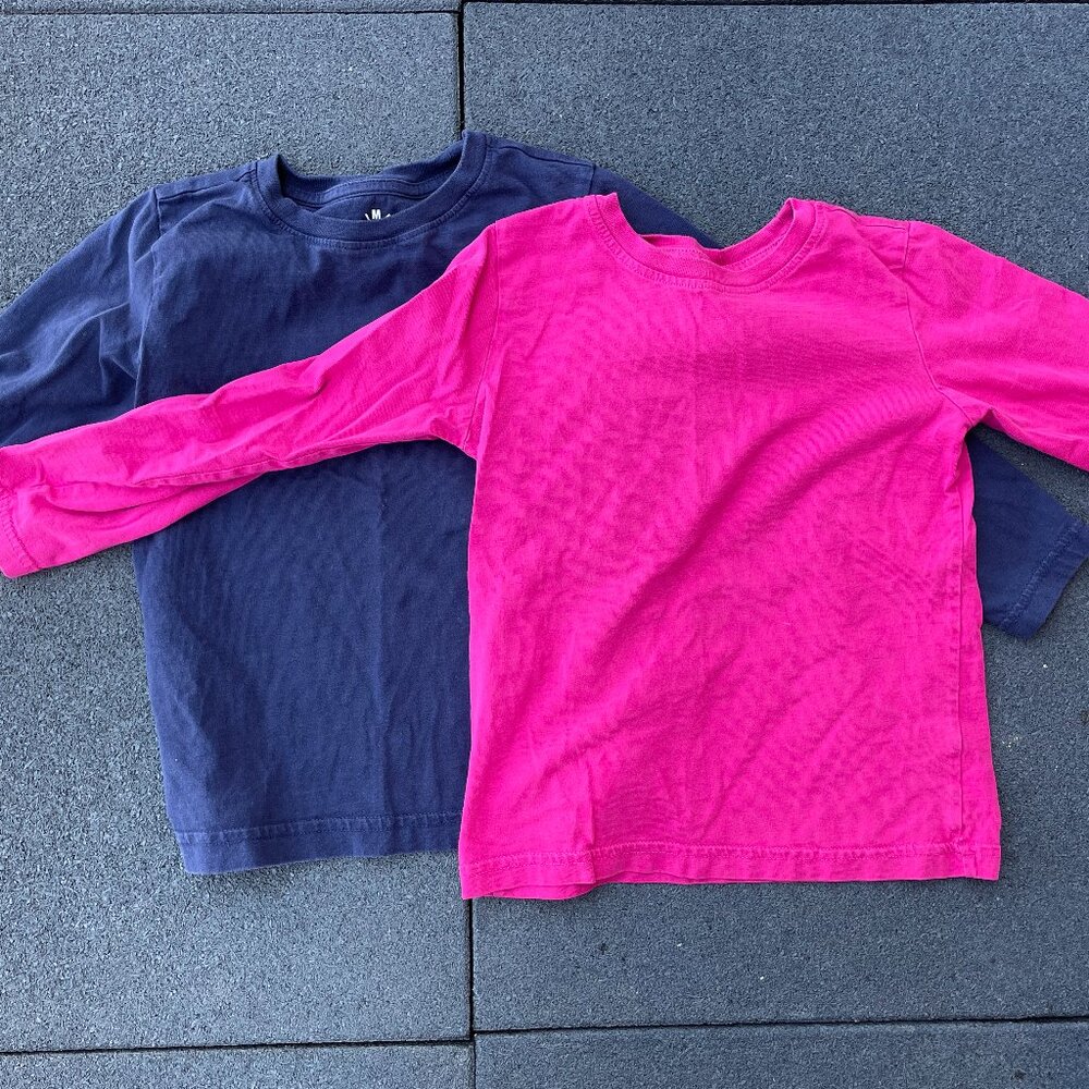 Primary Blue and Pink Long Sleeve 4-5T
